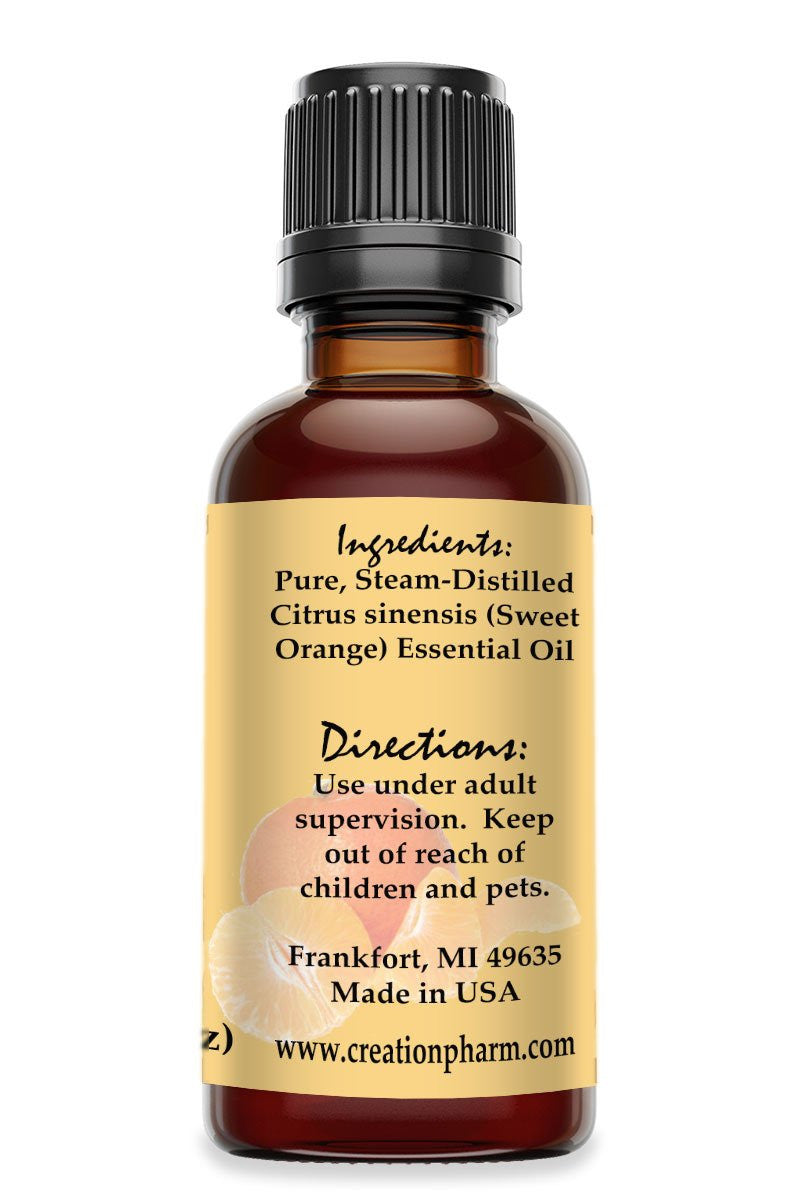 Sweet Orange Essential Oil 2 oz - 100% Pure bu Creation Pharm -Aceite esencial de naranja dulce - Creation Pharm