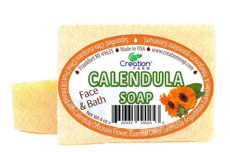 Calendula Soap Two 4 oz Bar Pack by Creation Farm - Creation Pharm