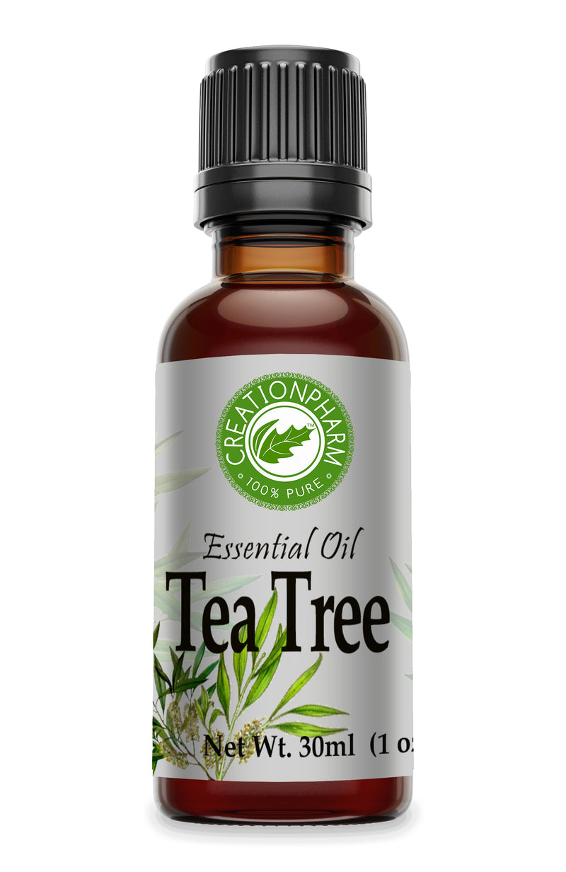 Tea Tree Essential Oil 1 oz (30ml) - Australian Tea Tree Oil- Aceite Esencial Arbol del T 100% Pure - Creation Pharm