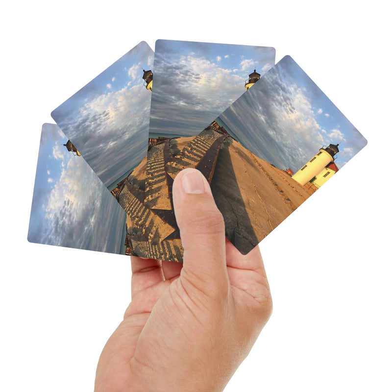 Point Betsie Lighthouse Poker Cards.