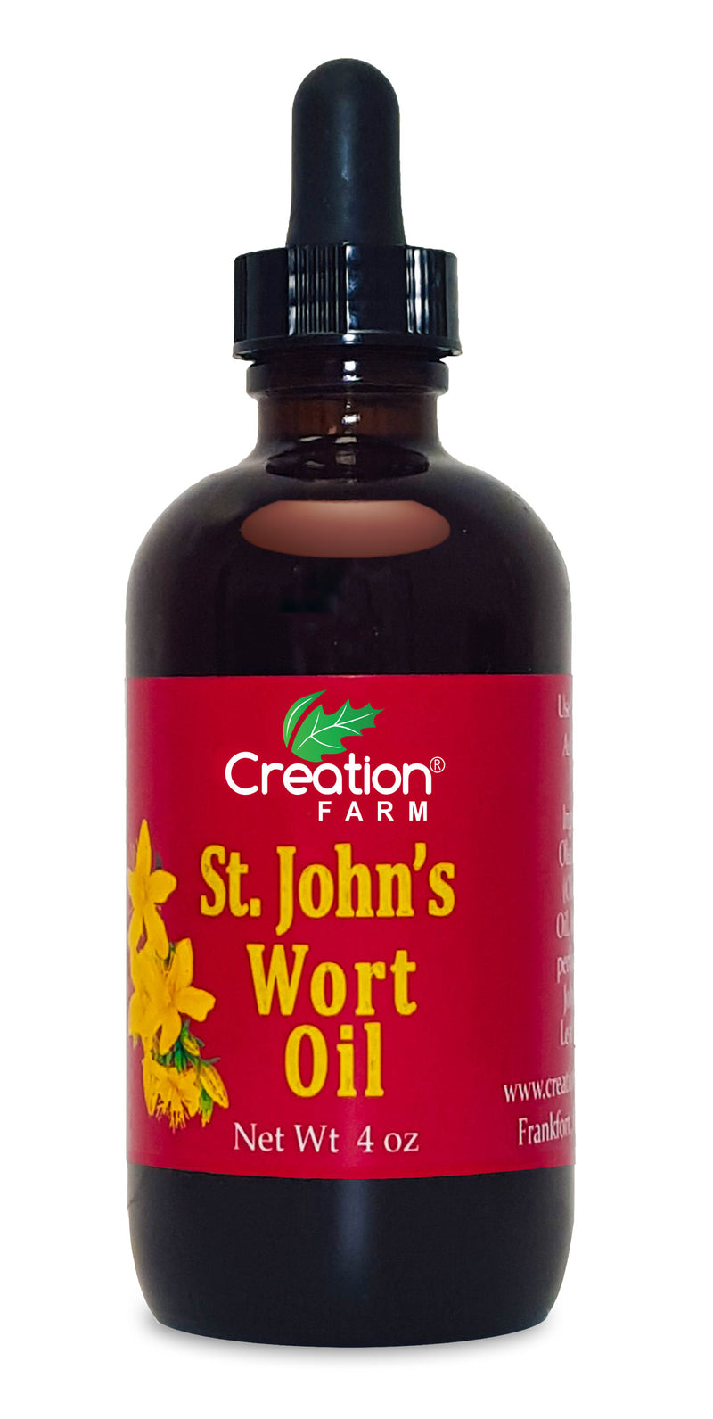 St. Johns Wort Oil - Premium Fresh St. Johns Wort Flower Infusion from Creation Farm - Creation Pharm